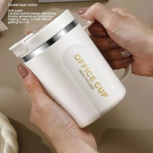 Insulated Stainless Steel Coffee Mug (with Spoon)