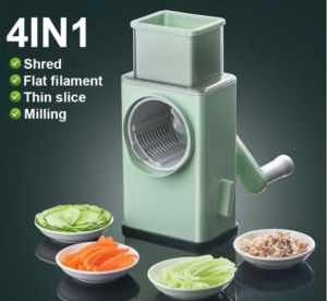 4-in-1 Manual Vegetable Chopper | Stainless Steel