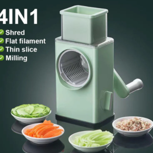 4-in-1 Manual Vegetable Chopper | Stainless Steel